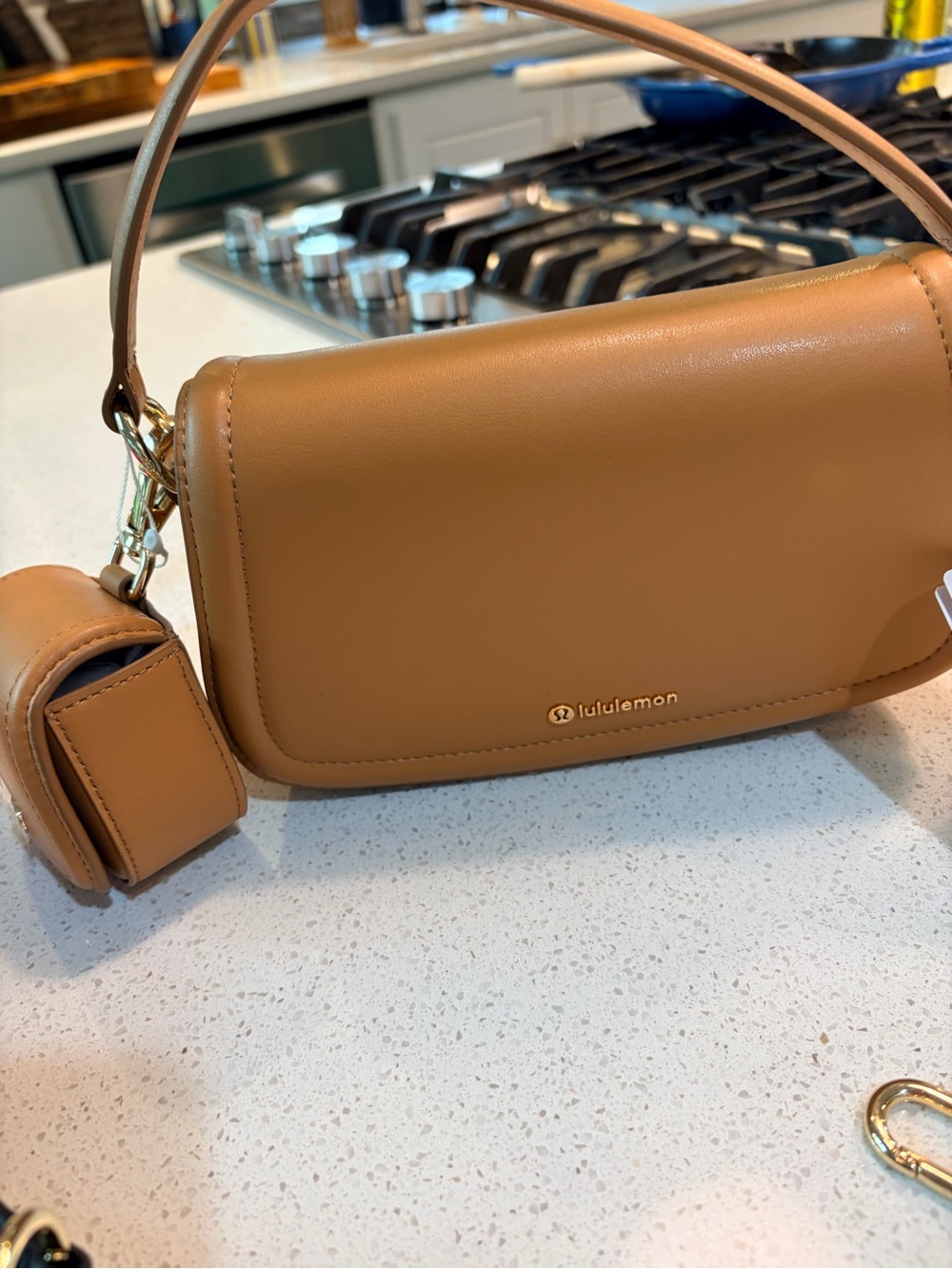 Lululemon Cactus Leather Mini bag with baby& free charm!